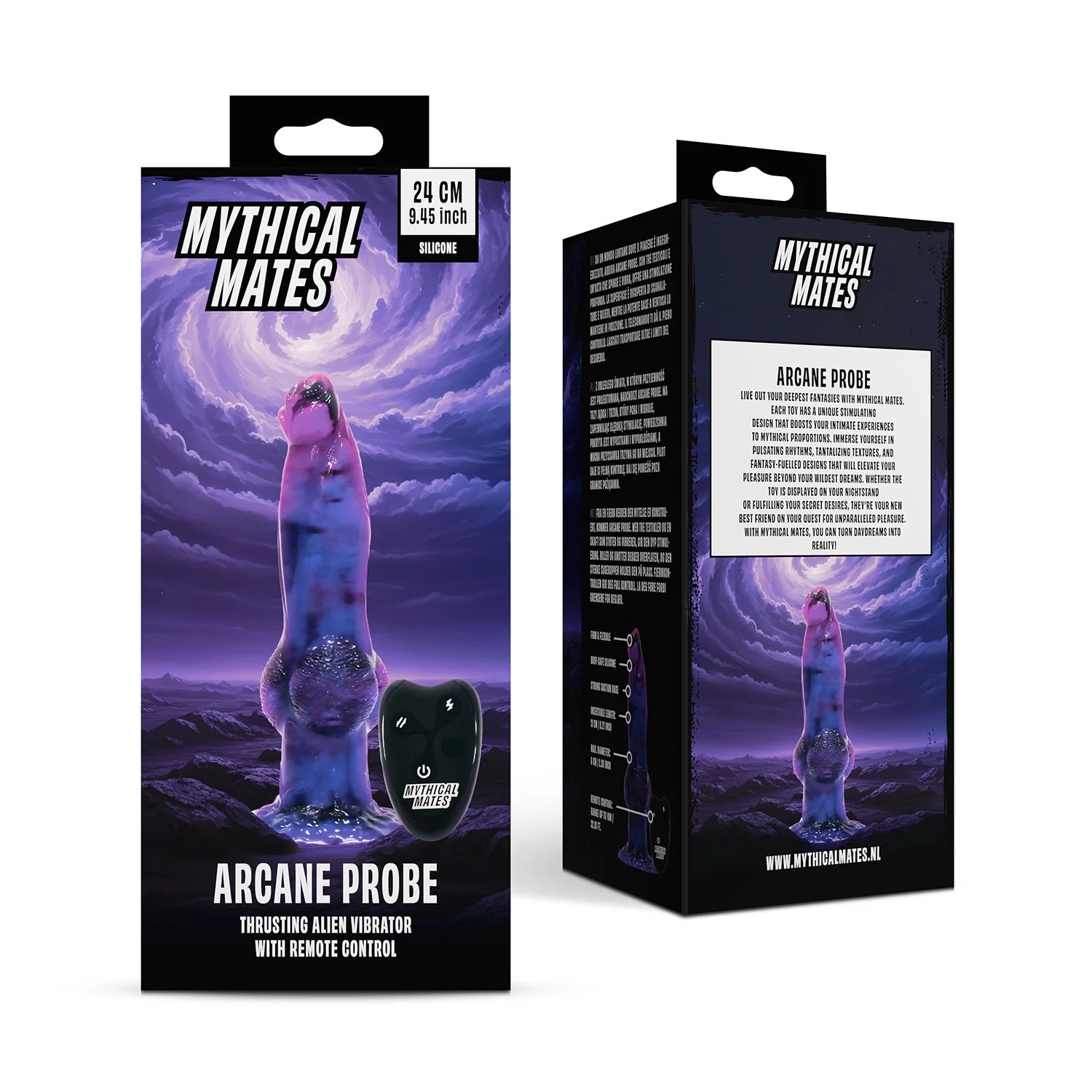 Mythical Mates - Arcane Probe Thrusting met Afstandsbediening - 24 cm