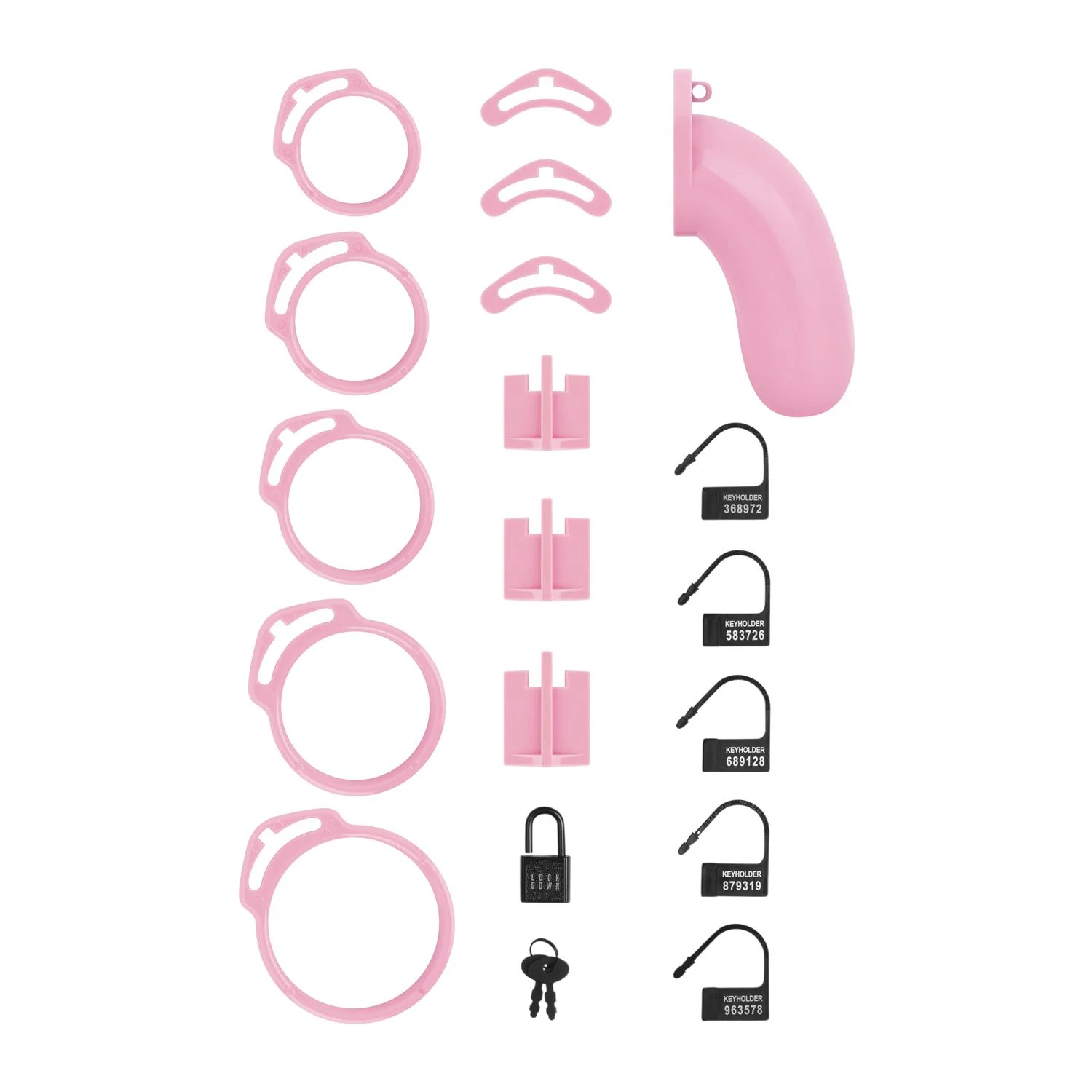 LOCKDOWN - Chastity Cage Large - Roze