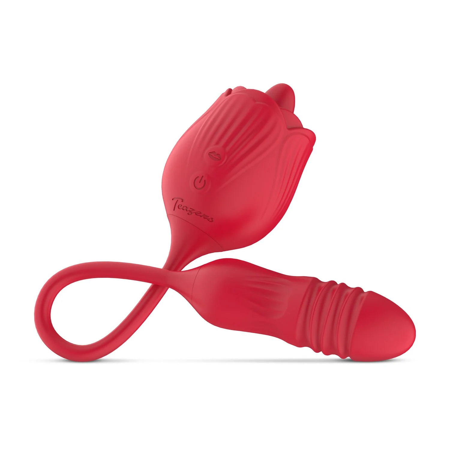 Teazers – Roos Stotende Dildo Vibrator – Rood