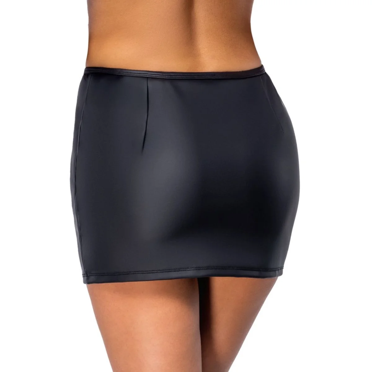 Cottelli Collection - Minirok met Strassrits - Zwart