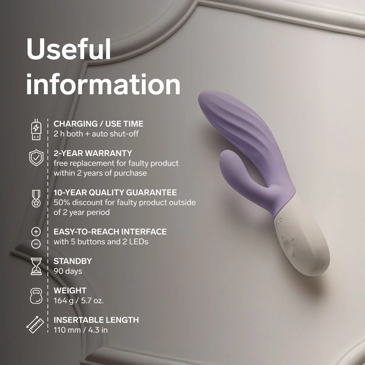 LELO - INA Twist Dual-Action Massager - Soft Pink