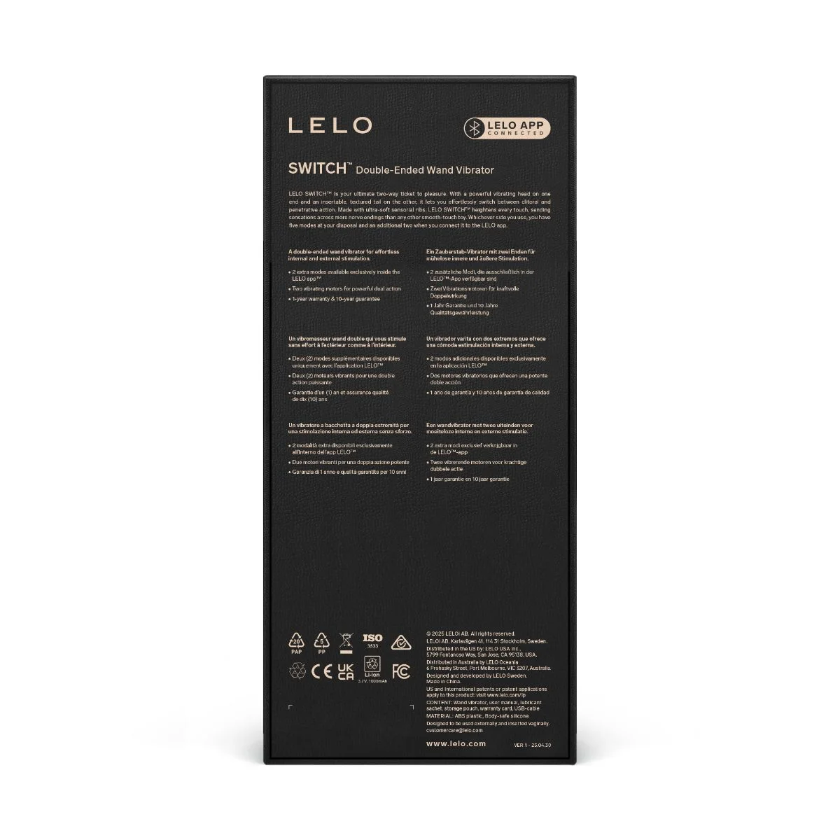 LELO - SWITCH Dubbele Wand Vibrator - Lilac