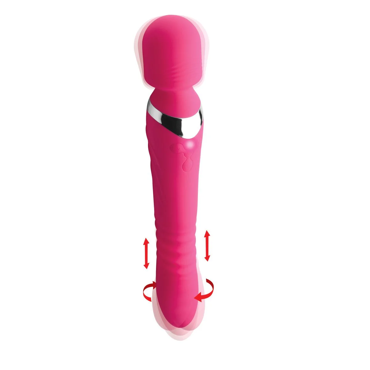 INMI - Ultra Thrust-Her Vibrerende Siliconen Wand - Roze