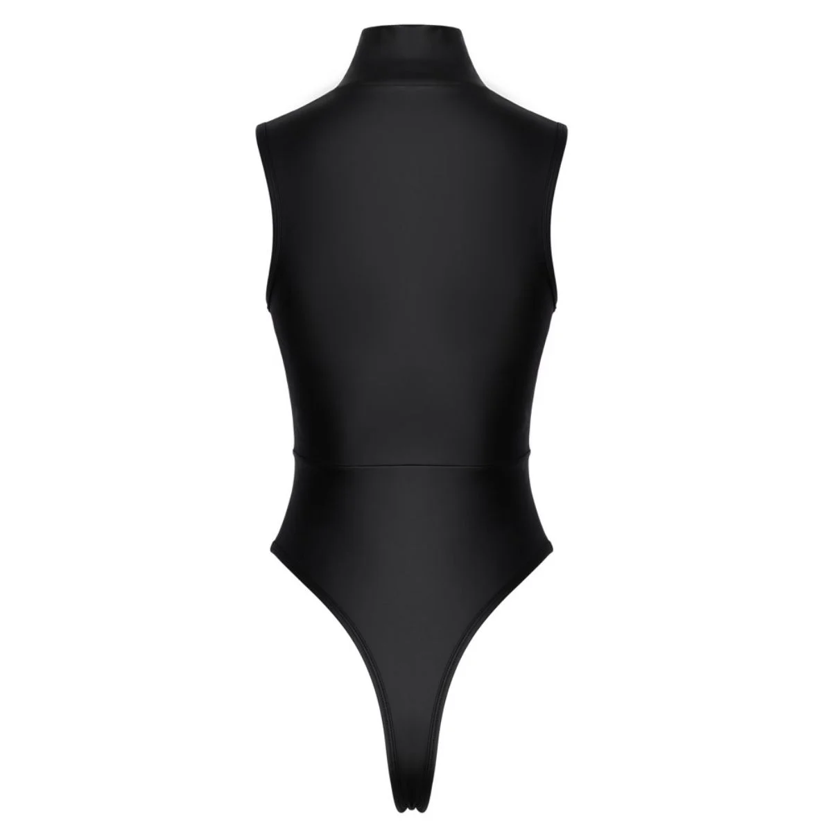 Cottelli Collection - Stringbody met Opstaande Kraag - Zwart