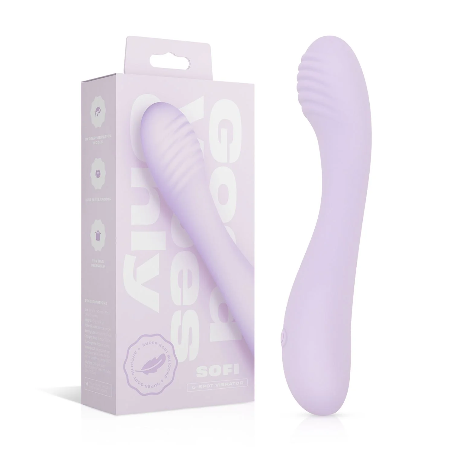 Good Vibes Only - G-spot Vibrator - Soft Silicone - Paars