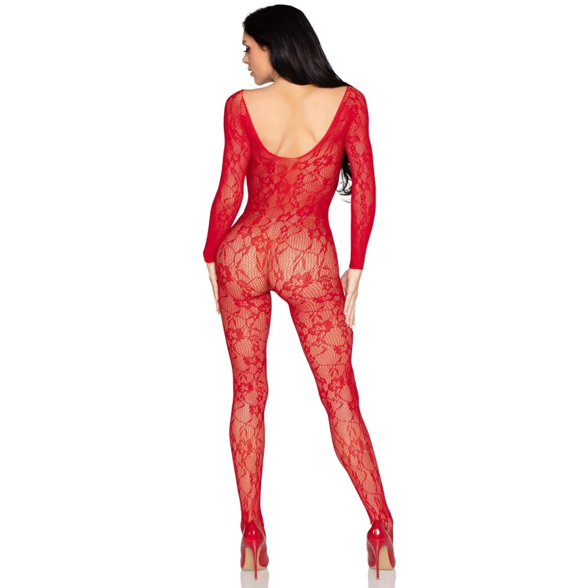 Leg Avenue - Lace Bodystocking - Rood