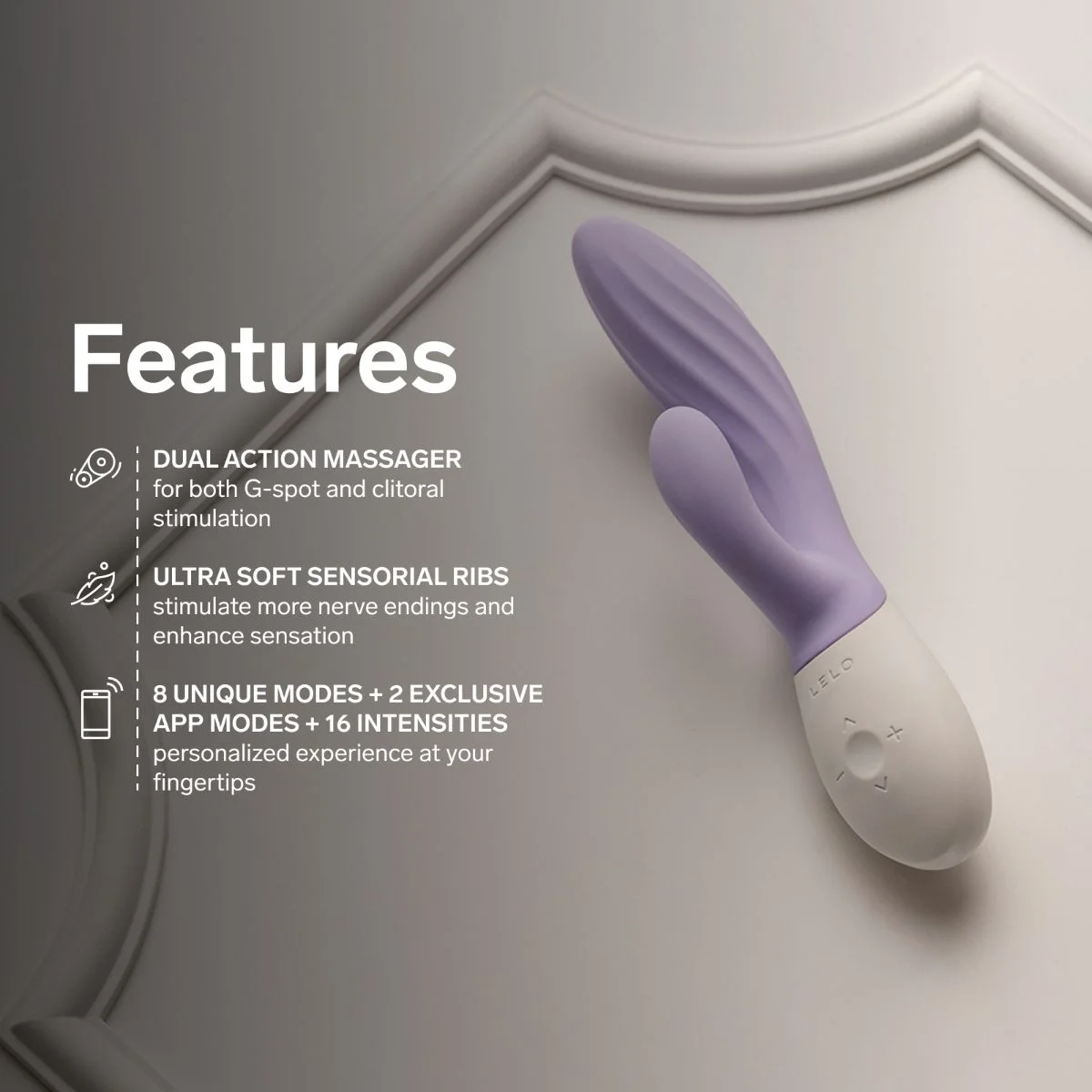 LELO - INA Twist Dual-Action Massager - Lavender