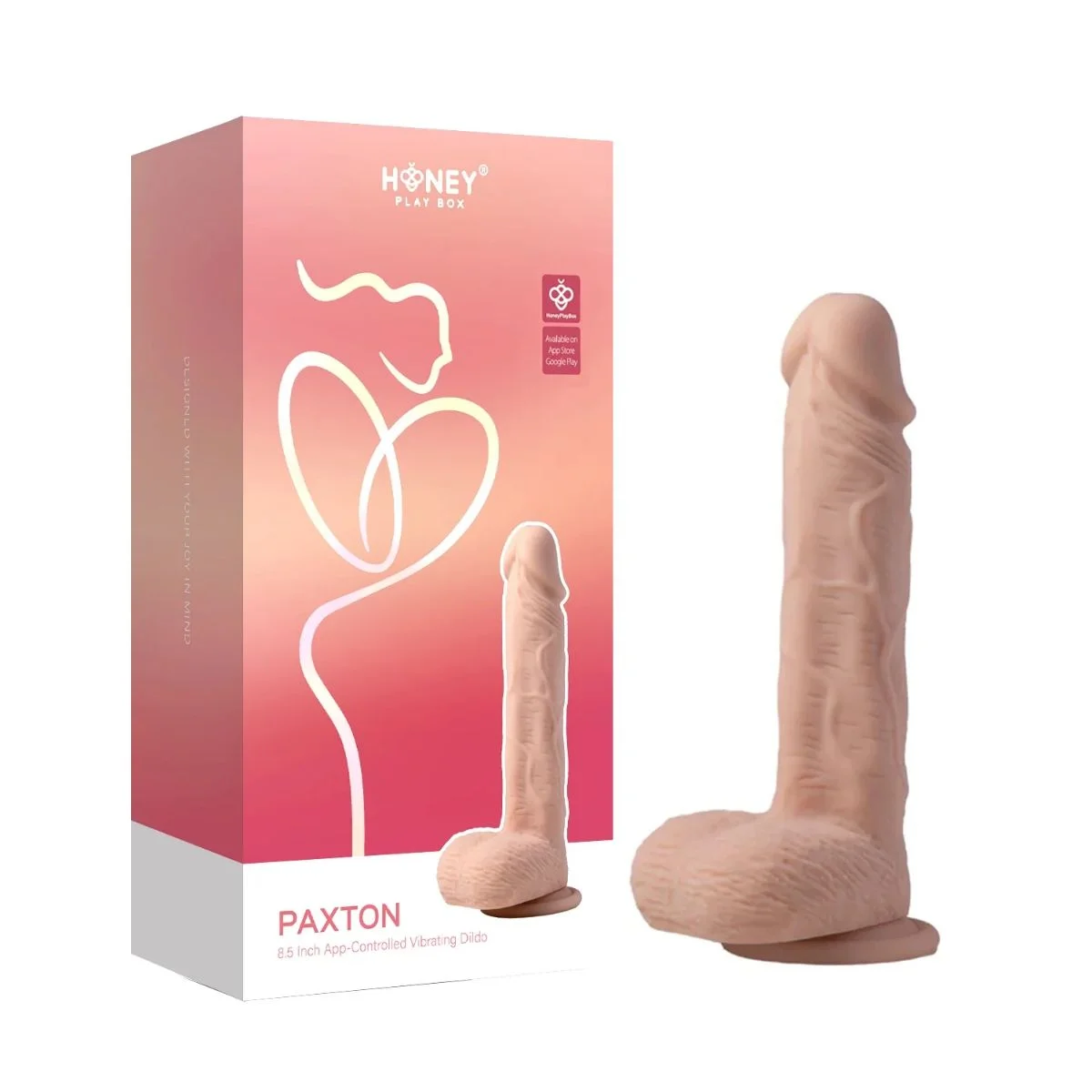 HoneyPlayBox – Paxton Rotating Vibrating Dildo – 21.9 cm