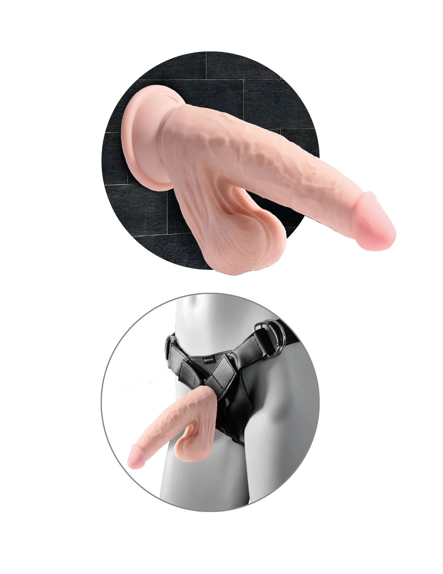 King Cock Plus Realistische Dildo Met Bewegende Balzak - 15,2 cm