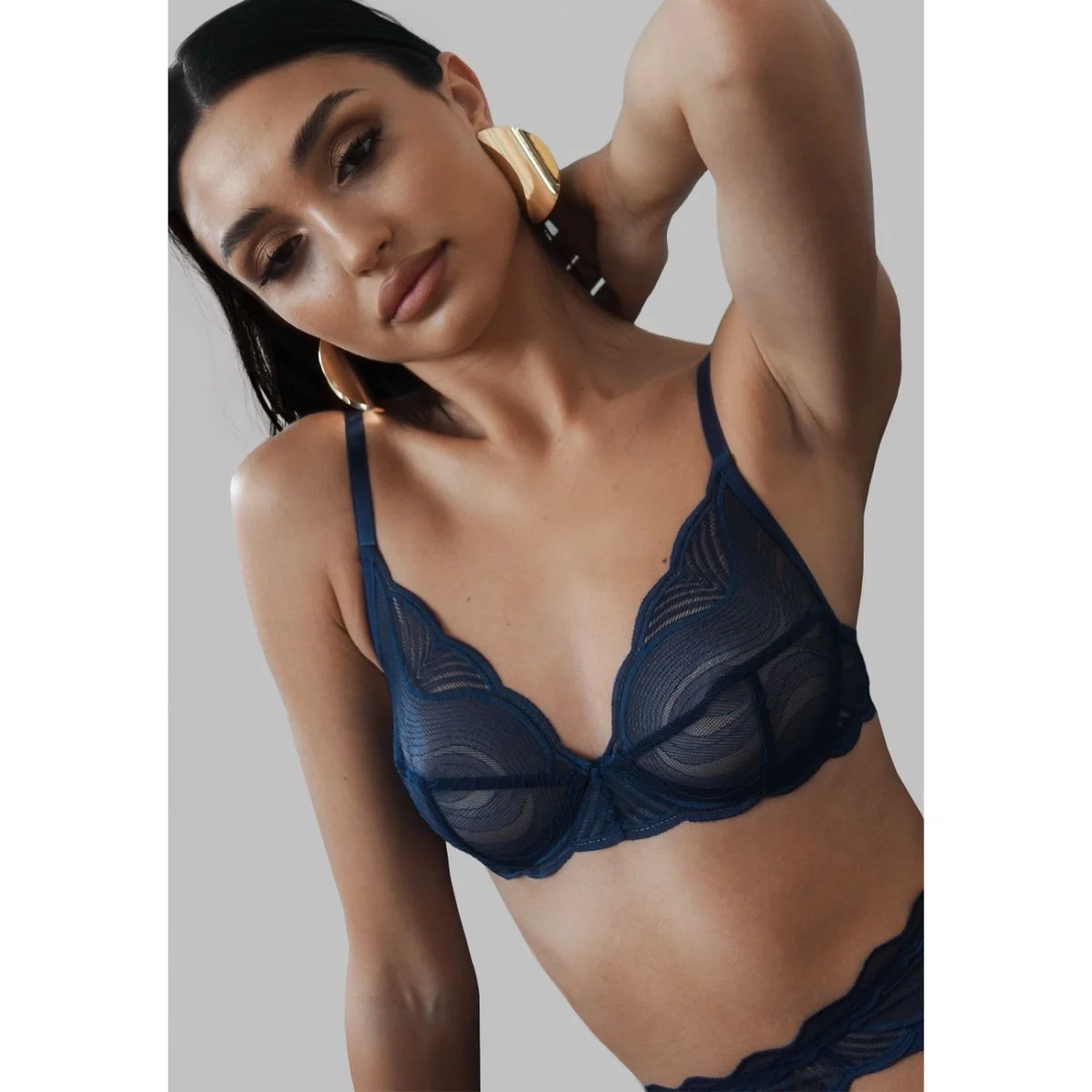 Obsessive - Nightly Lingerieset 3-delig - Blauw