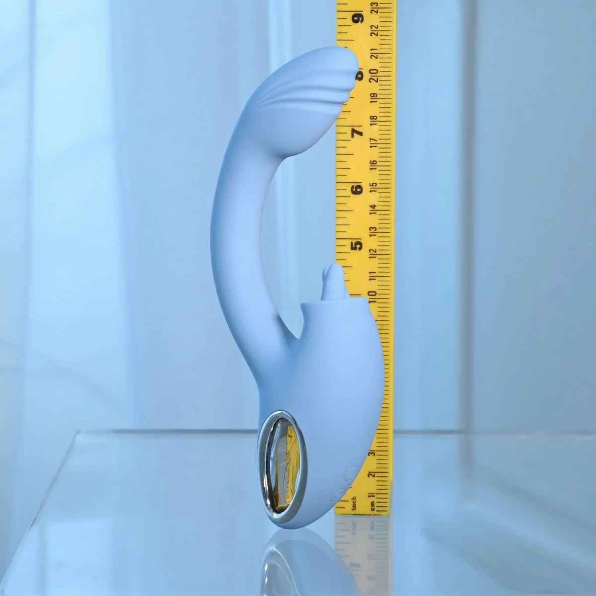Playboy - Sapphire Dual Vibrator - Sky Blue