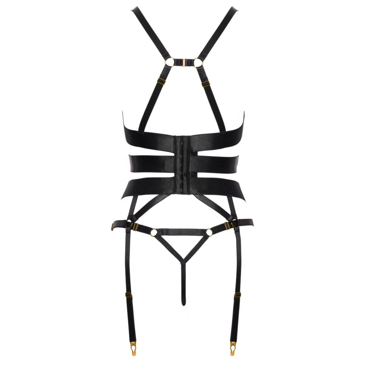 Cottelli Collection - Strapscorsage Set - Zwart