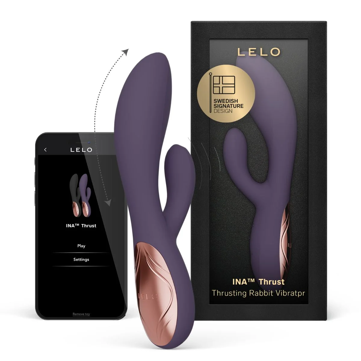 LELO - INA Thrust Dual-Action Massager - Purple Twilight
