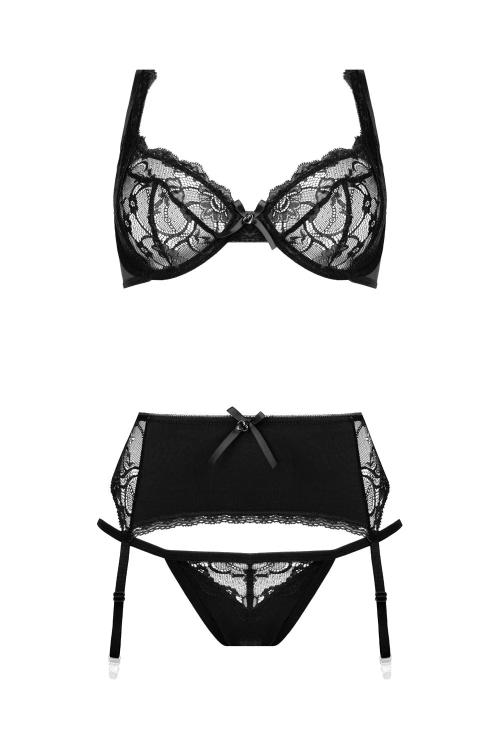 Christine - 3-delige Bh-set Marzia zwart