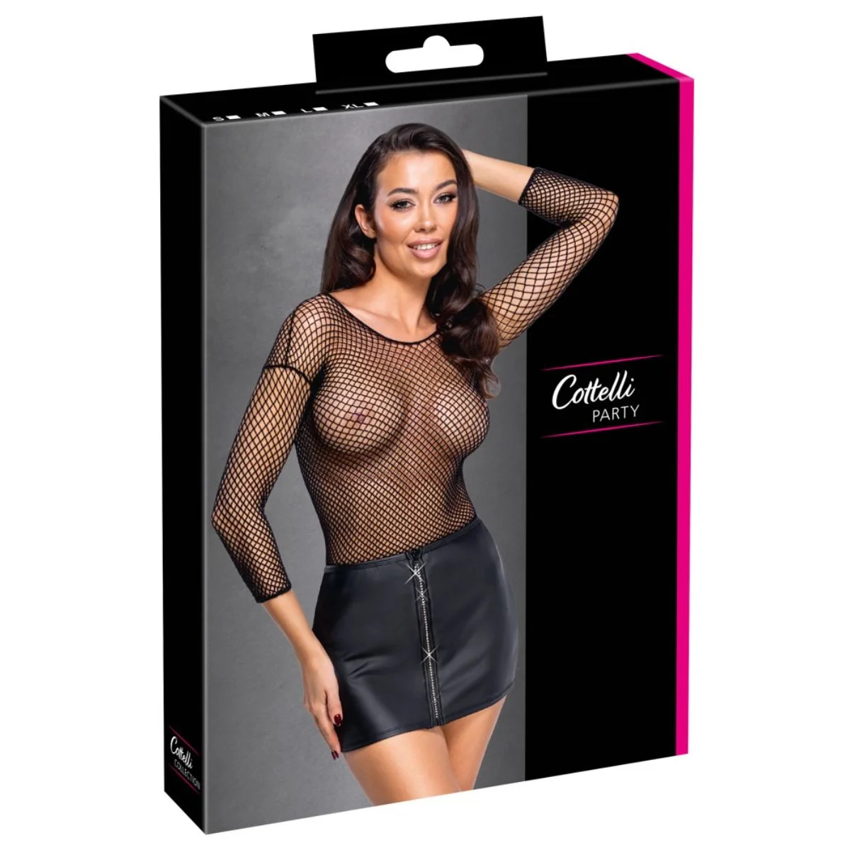 Cottelli Collection - Minirok met Strassrits - Zwart