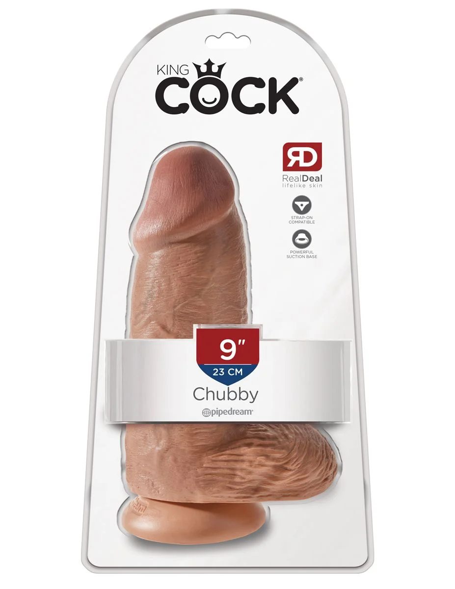 King Cock Chubby Realistische Dildo Met Balzak - 18 cm