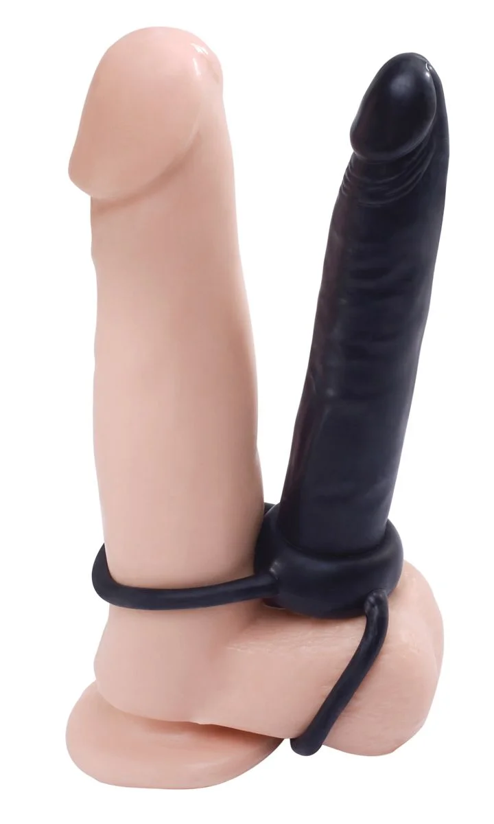 Double Trouble Strap-On Dildo met Ringen