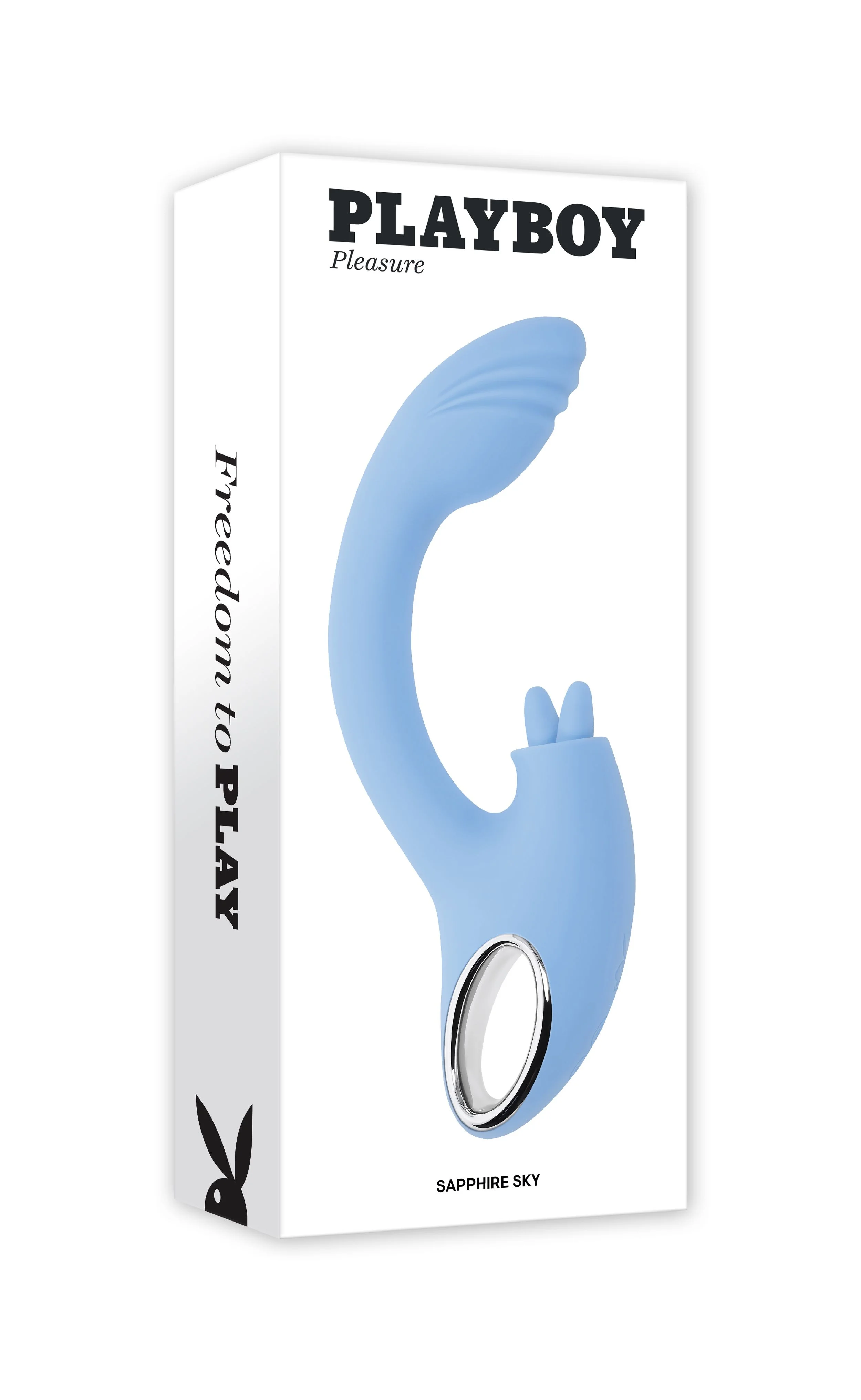 Playboy - Sapphire Dual Vibrator - Sky Blue