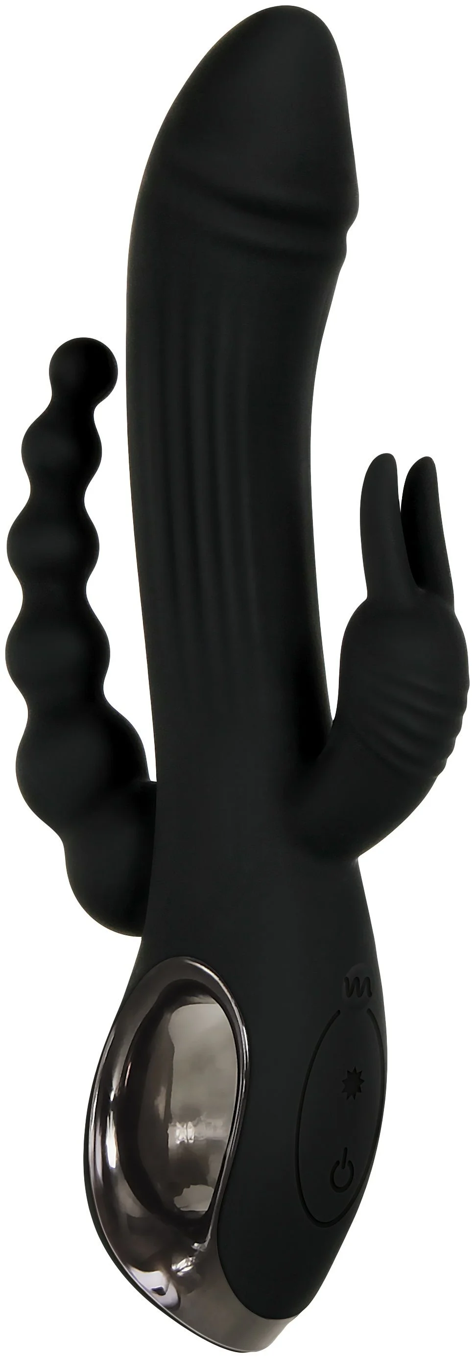 Evolved - Trifecta Rabbit Vibrator - Zwart