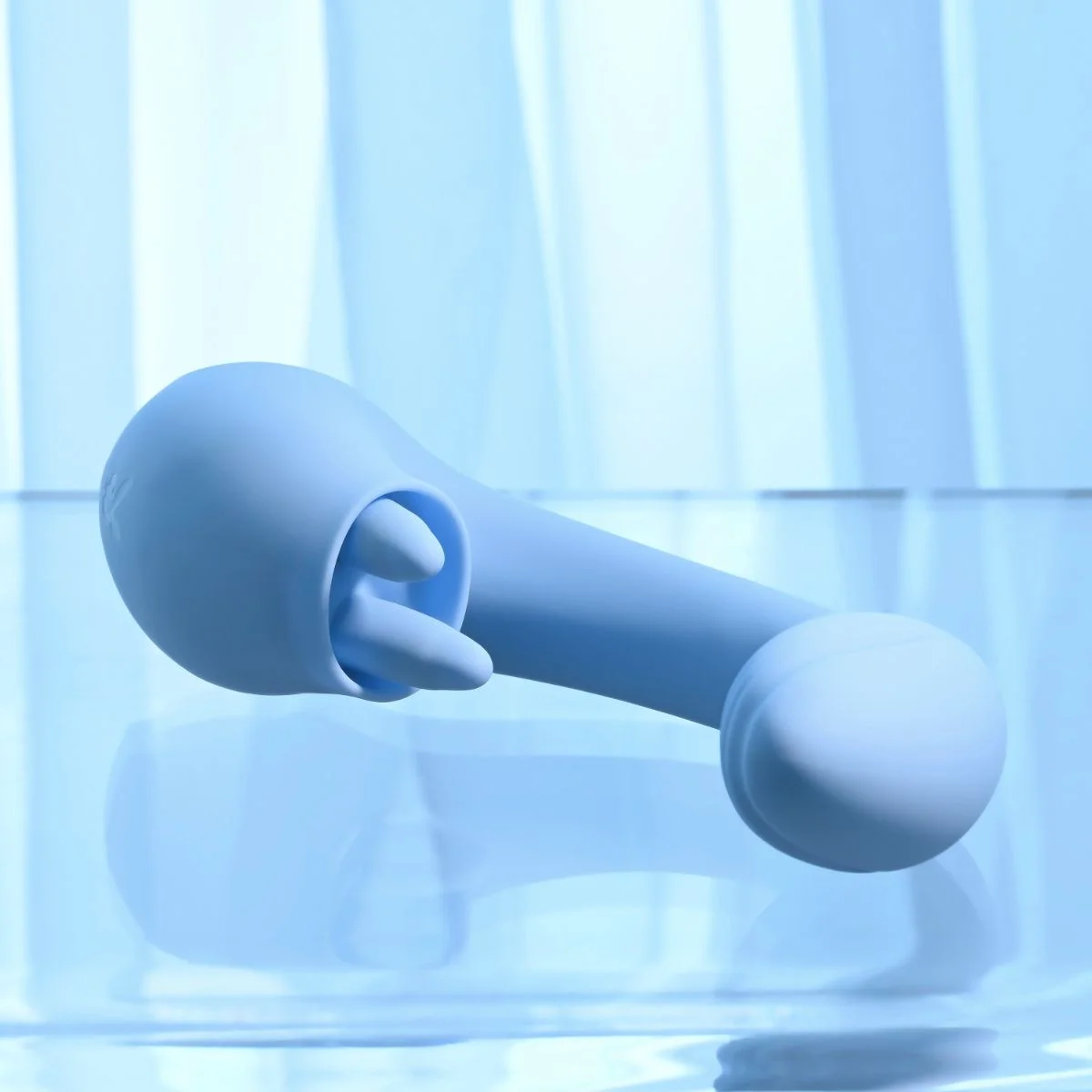 Playboy - Sapphire Dual Vibrator - Sky Blue