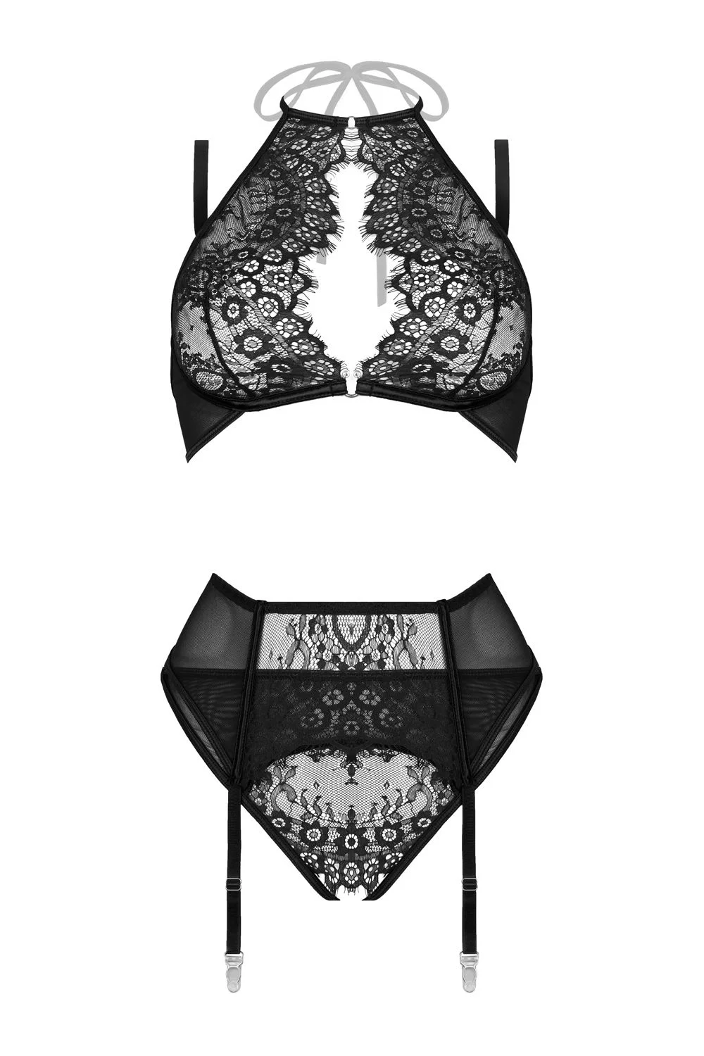 Christine - Lace 3-Piece Garter Set Simona