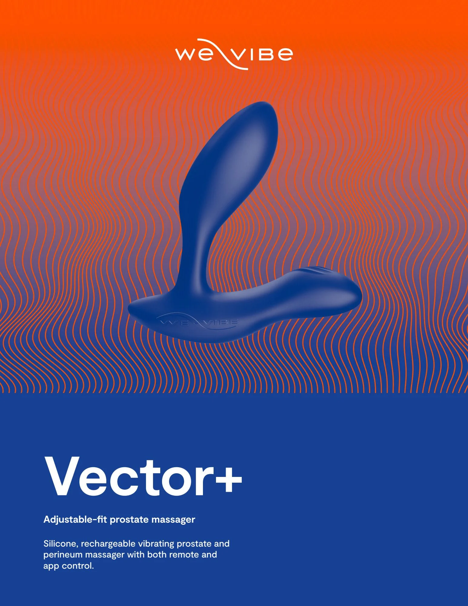 We-Vibe – VECTOR+ Prostaat Massager – Blauw