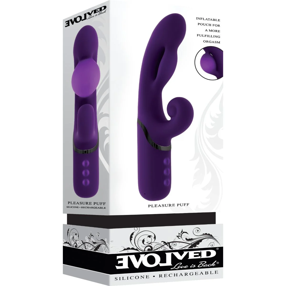 Evolved - Pleasure Puff Rabbit Vibrator - Purple