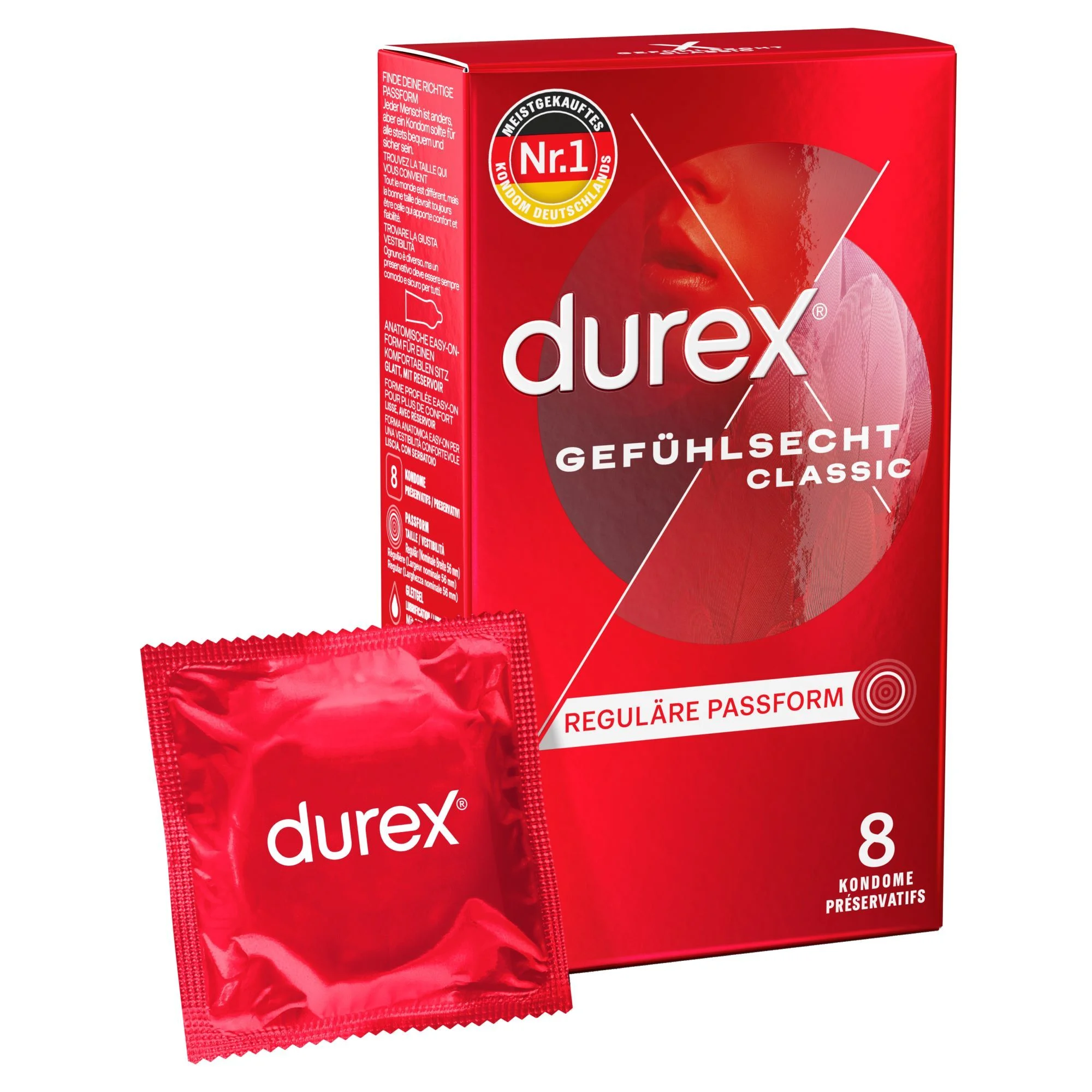 Durex – Thin Feel Classic Condooms – 8 Stuks