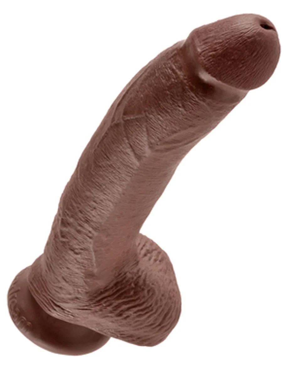 King Cock Realistische Dildo Met Balzak - 25 cm