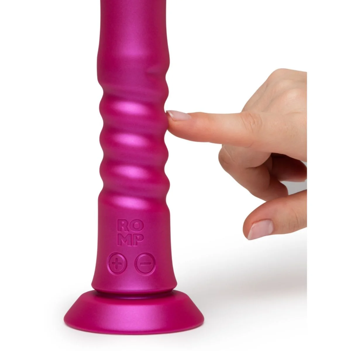ROMP - Jiggle Stotende Vibrator Met Zuignap - Roze