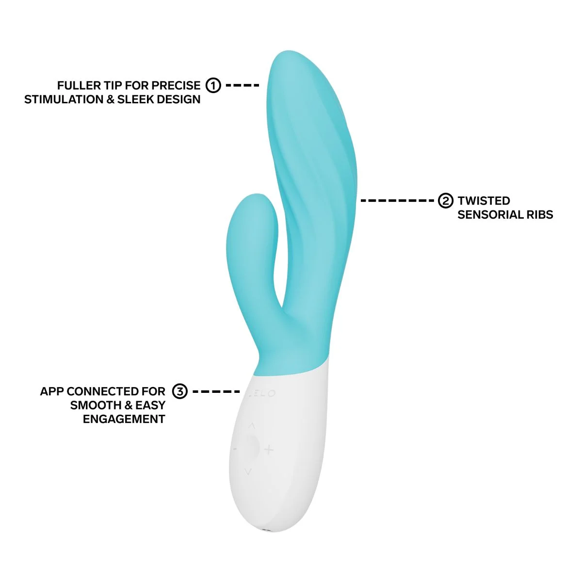 LELO - INA Twist Dual-Action Massager - Aqua