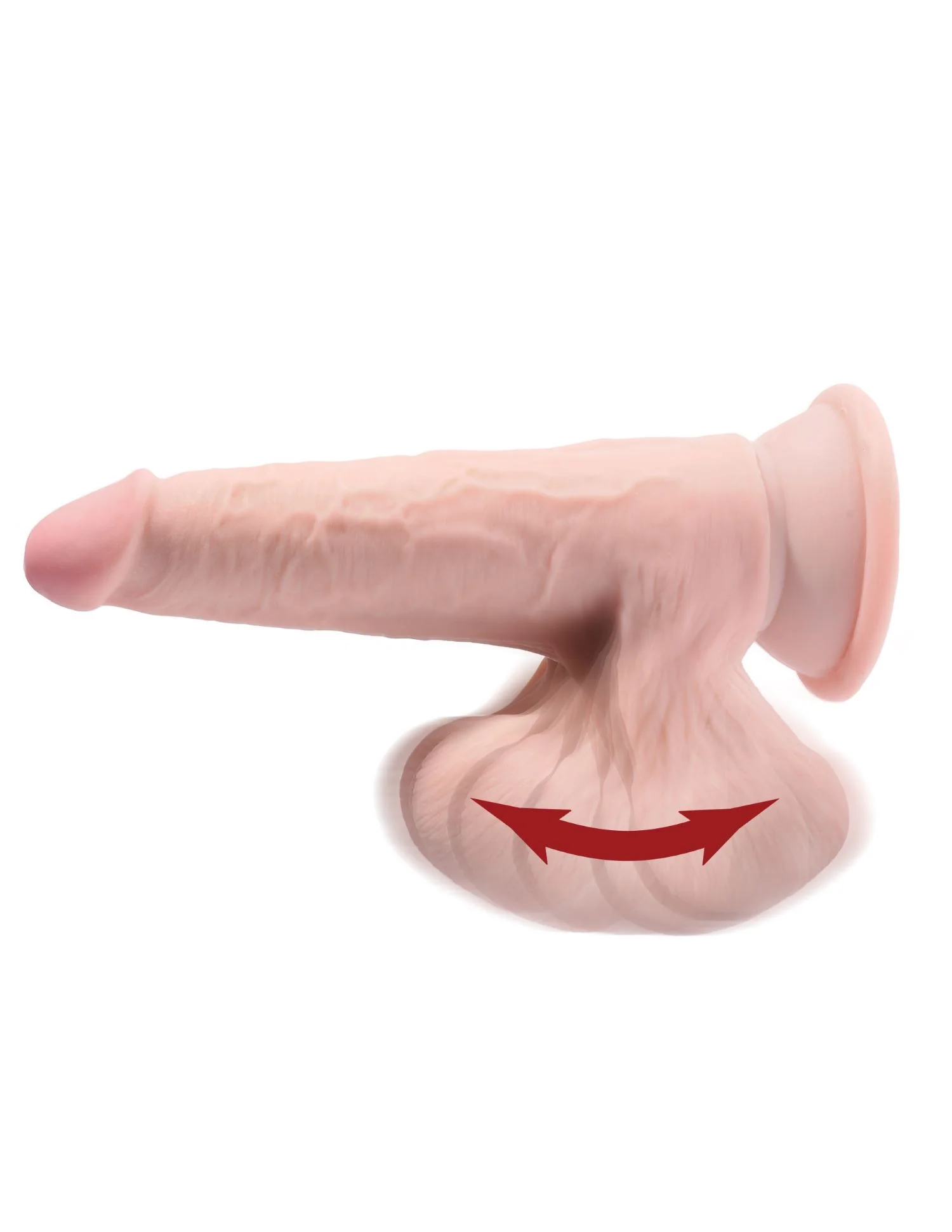 King Cock Plus Realistische Dildo Met Bewegende Balzak - 15,2 cm
