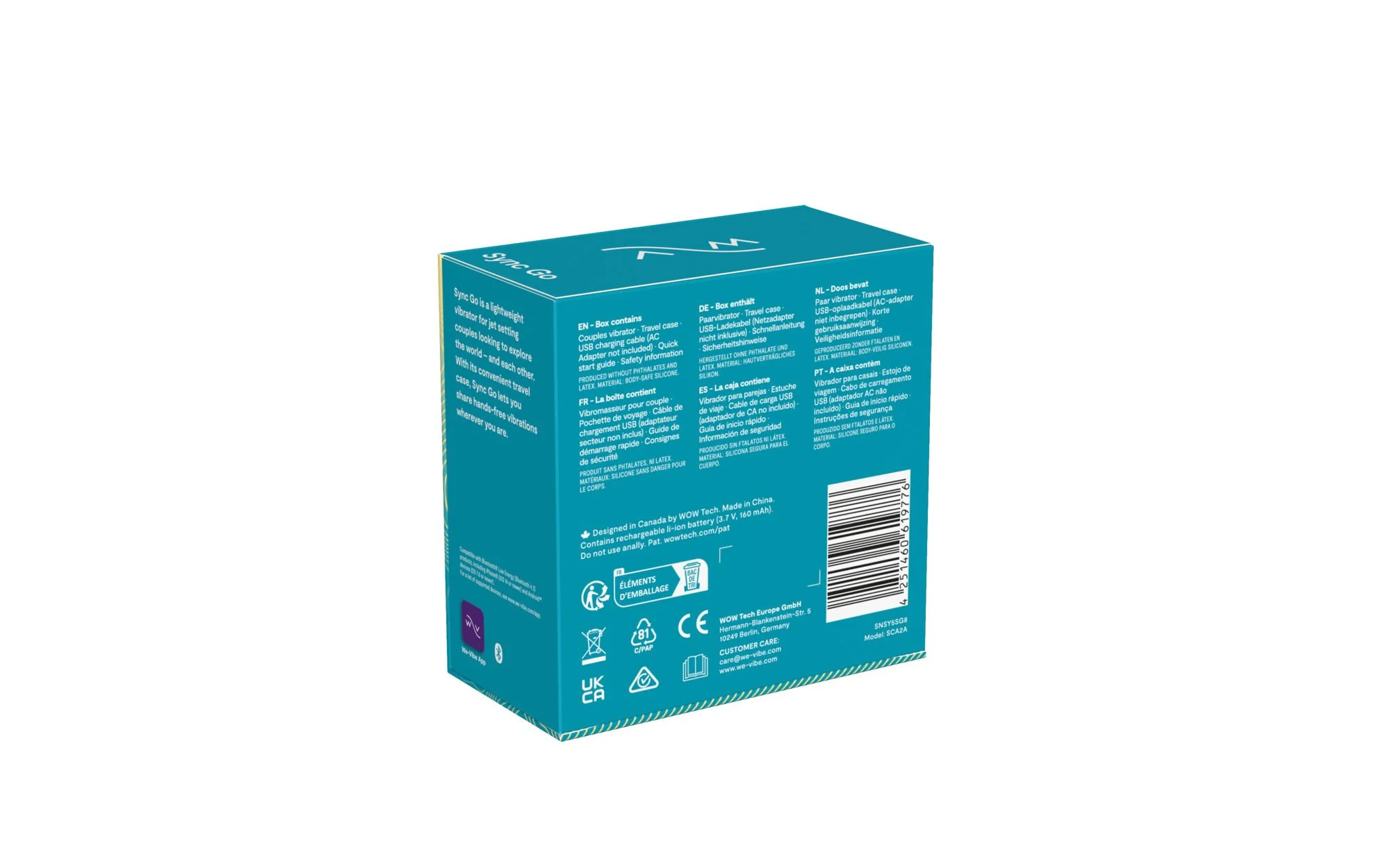 We-Vibe - Sync Go met App - Turkoois