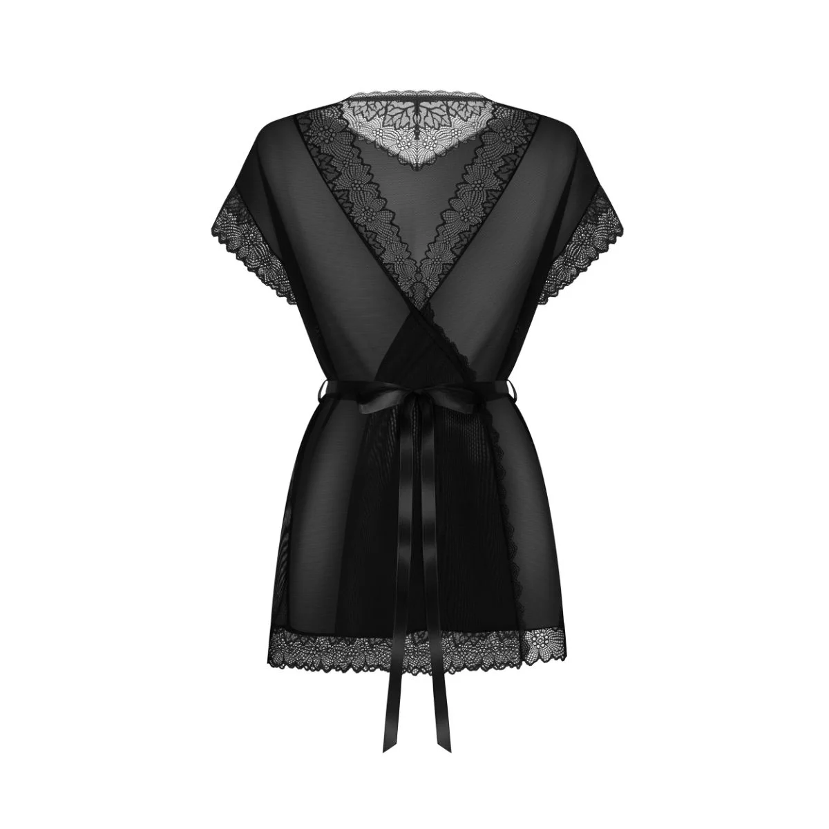 Obsessive - Deina More Peignoir - Zwart