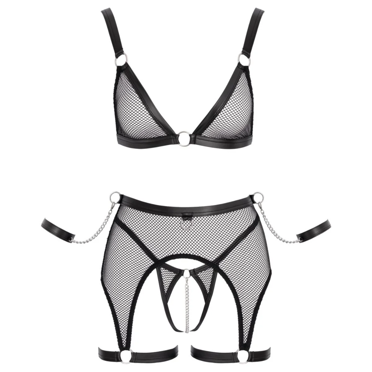 Cottelli Collection - Bondage Lingerieset - Zwart