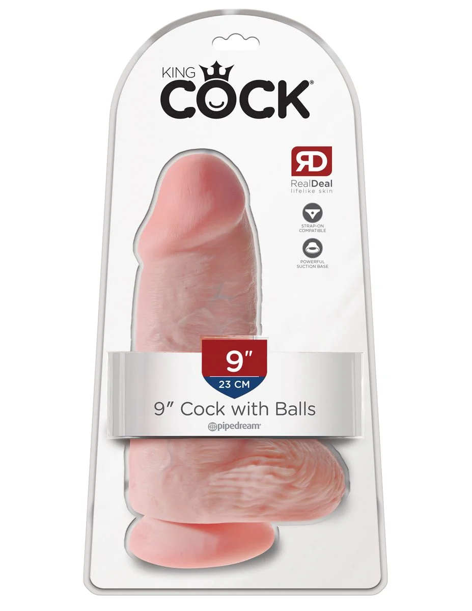 King Cock Chubby Realistische Dildo Met Balzak - 18 cm