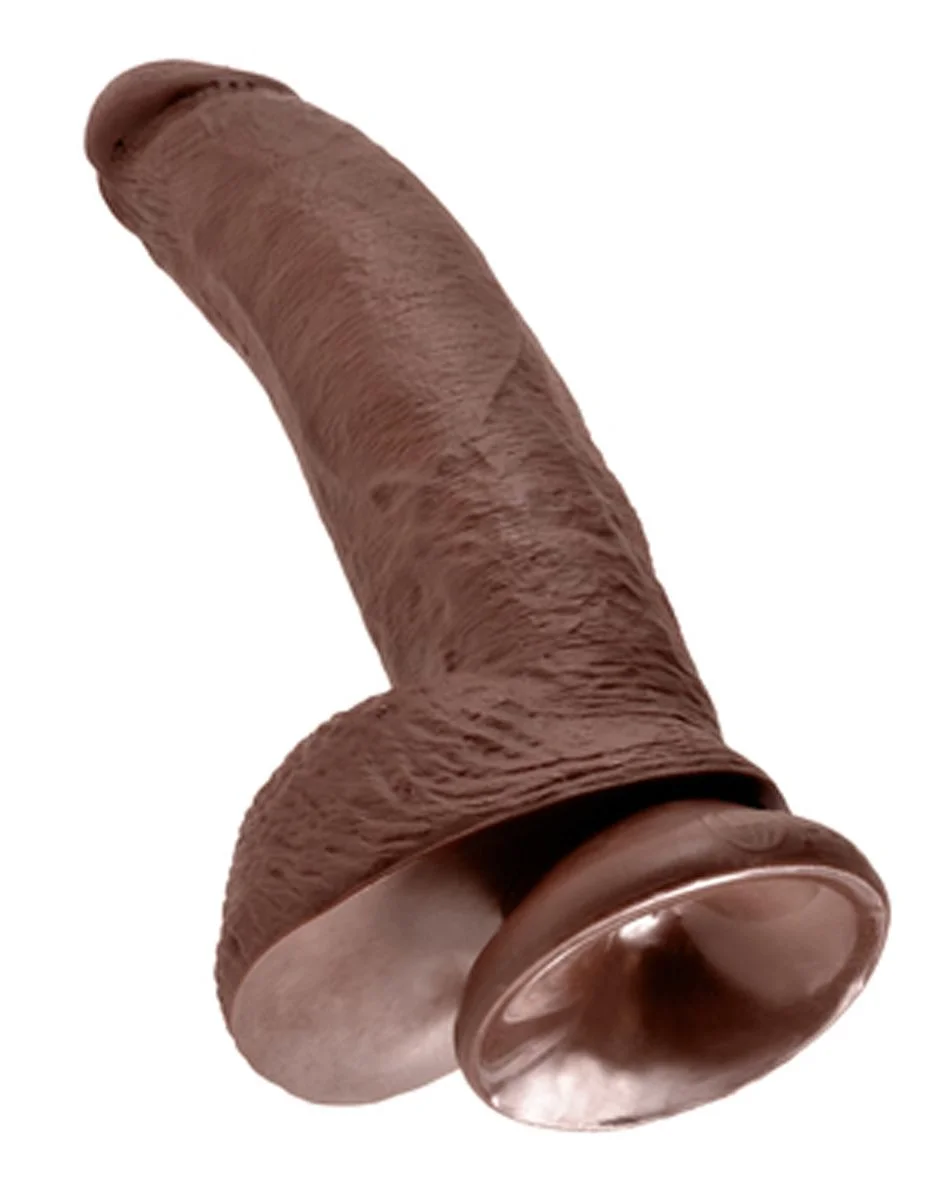 King Cock Realistische Dildo Met Balzak - 25 cm