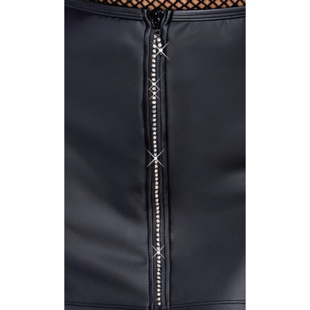 Cottelli Collection - Minirok met Strassrits - Zwart