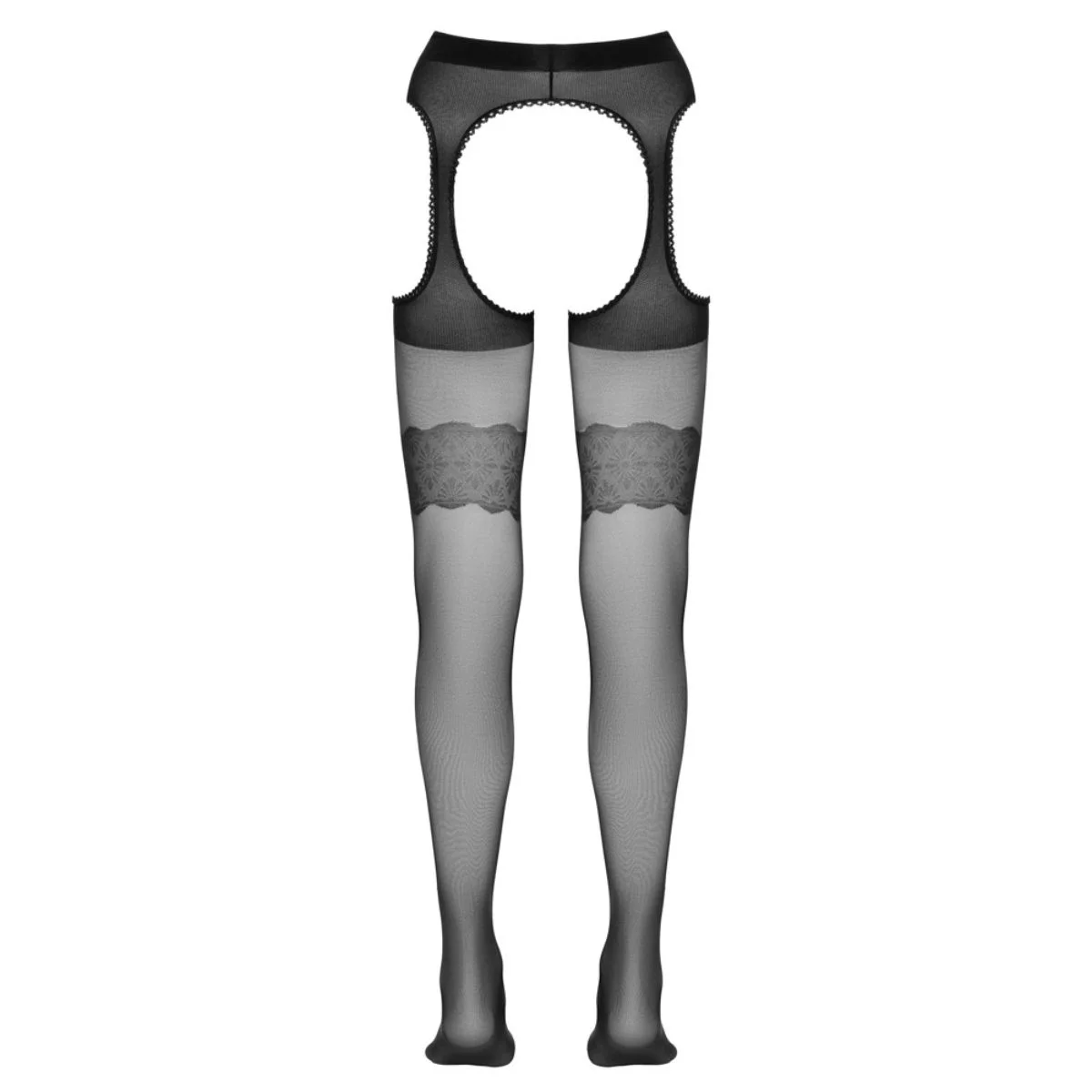 Cottelli Collection - Jarretelpanty - Zwart